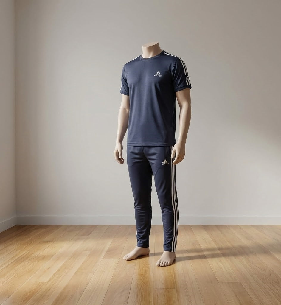 Men’s Navy Blue Premium Tracksuit – Comfortable Sports & Casual Wear